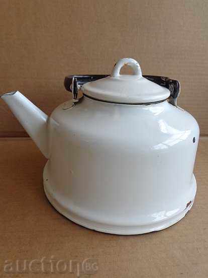 Auction Enamelled teapot kettle, enamel container, USSR Auction Enamelled teapot kettle, enamel container, USSR