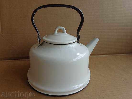 Enamelled teapot kettle, enamel container, USSR Enamelled teapot kettle, enamel container, USSR