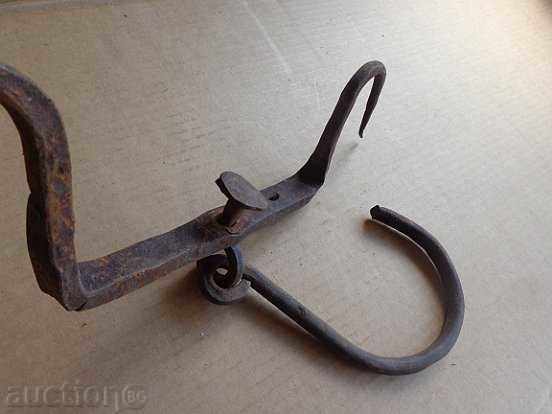 An old forged scraping hook, double twin with price 25.00 BGN | € 12.78 An old forged scraping hook, double twin with price 25.00 BGN | € 12.78