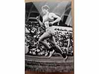 картичка БГ олимпийци Михаил Желев 3000 м с препятствия 1972
