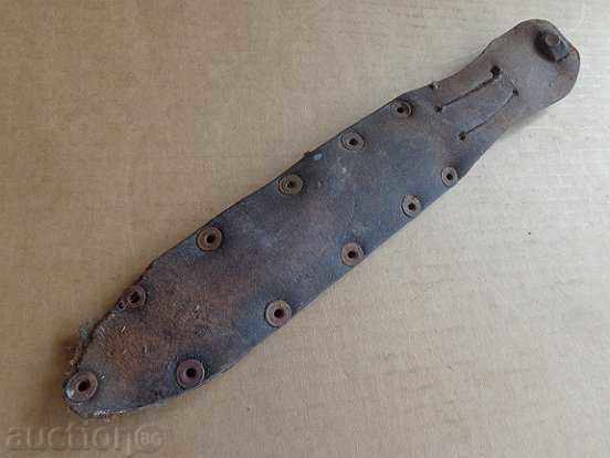 An old leather bayonet, a knife, a sheath with price 29.00 BGN | € 14.83 An old leather bayonet, a knife, a sheath with price 29.00 BGN | € 14.83