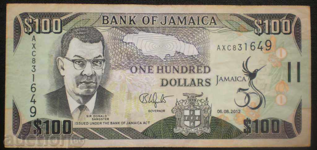 Bancnotă Jamaica 100 USD 2012 Bancnote rare