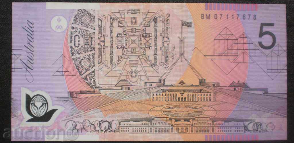 Bancnotă Australia 5 dolari 1992 Bancnotă rară cu preț € 12.78 | 25.00 BGN Bancnotă Australia 5 dolari 1992 Bancnotă rară cu preț € 12.78 | 25.00 BGN