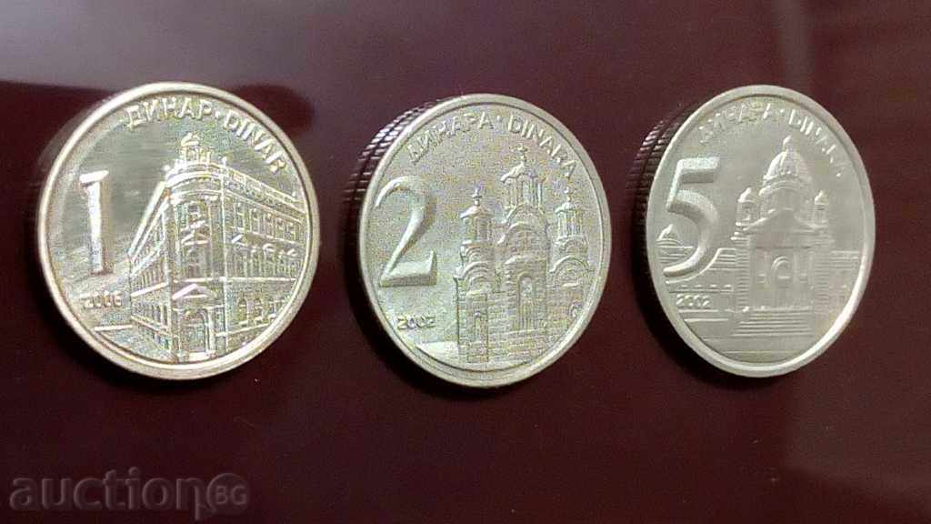 Три монети от Сърбия с цена 3.72 €