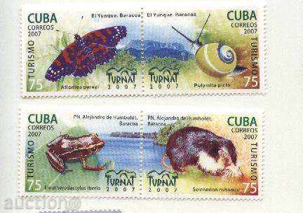 Чисти  марки Фауна  2007 от Куба