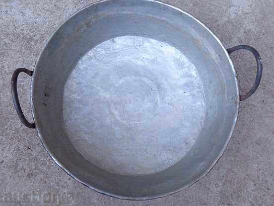 Παλιά Bakarena δίσκος χαλκού τηγάνι κατσαρόλα χαλκού