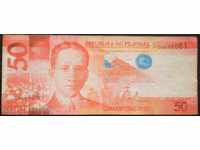 Philippines 50 Piso 2010 Rare Banknote