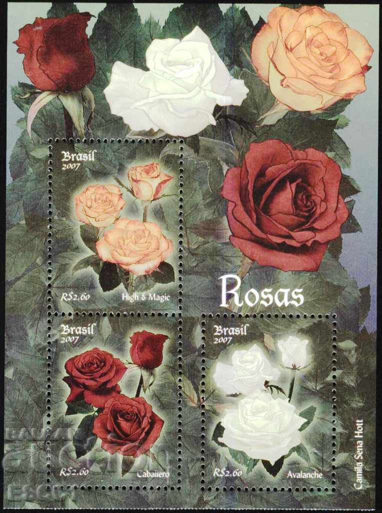 Чист блок Флора Цветя Рози 2007 от Бразилия