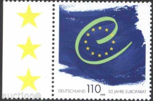 Чиста марка 50 Години Европейски Съвет 1999 от Германия