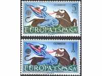 Чисти марки Европа СЕПТ  1966  от Испания