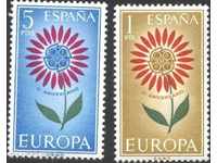 Καθαρό Μάρκες Ευρώπη Σεπτέμβριο 1964 από την Ισπανία