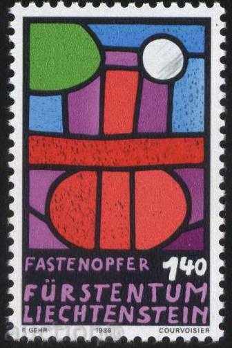 Καθαρό σήμα Θρησκεία Σαρακοστή του 1986 από το Λιχτενστάιν