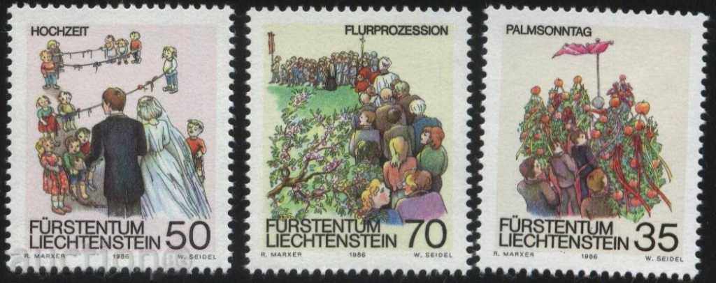 Чисти марки Празници 1986 от Лихтенщайн