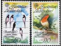Καθαρίστε τα σήματα Πουλιά της Ευρώπης Σεπτέμβριο του 1986 από το Λιχτενστάιν