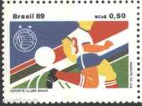 Чиста марка Футбол 1989 от Бразилия