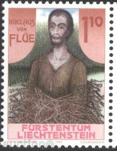 Чиста марка Свети Никола 1987 от Лихтенщайн