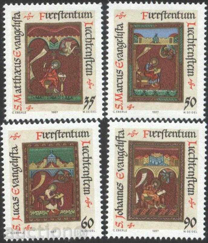 Чисти марки  Коледа  1987 от Лихтенщайн