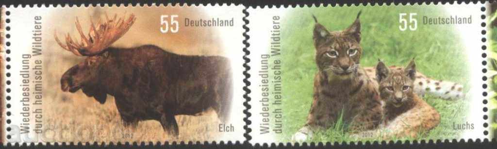 Чисти марки Фауна 2012 от Германия