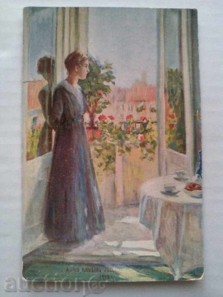 Old Flower Card 1916