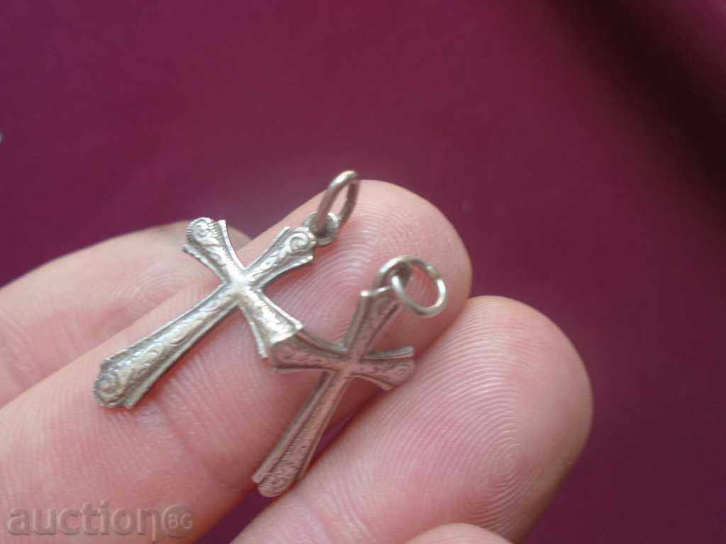 SILVER CROSSES - 2 pcs. - 5 SILVER CROSSES - 2 pcs. - 5
