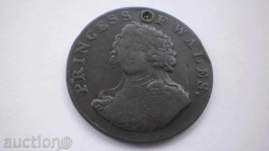 Țara Galilor ½ penny 1795 moneda destul de rare