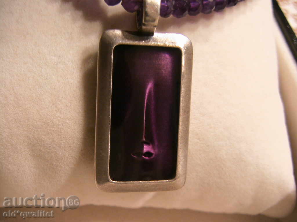 Auction COLOR OF AMETIST WITH MEDALON by Srebro AUSTRALIA Auction COLOR OF AMETIST WITH MEDALON by Srebro AUSTRALIA