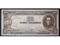 Banknote Bolivia 20 Boliviano 1945 UNC Rare Banknote