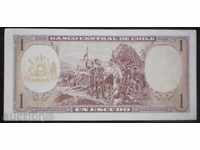 Banknote Chile 1 Escudo 1964 UNC Rare Banknote