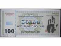 O notă de plată. Dokdo $ 100 2013 UNC Bancnota rare