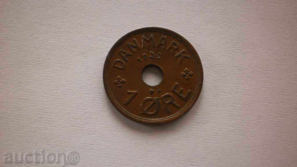 Дания  1  Оре  1939  Рядка Монета