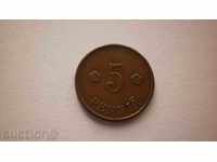 Finland 5 Penny 1922 Rare Coin