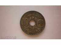Franța 10 cenți 1920 rare de monede