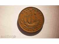 Anglia ½ penny 1945 Rare monede