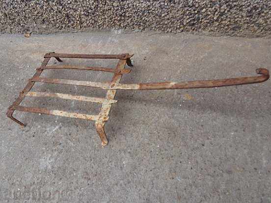 An old hand-forged grill, a steak, wrought iron - 6 An old hand-forged grill, a steak, wrought iron - 6