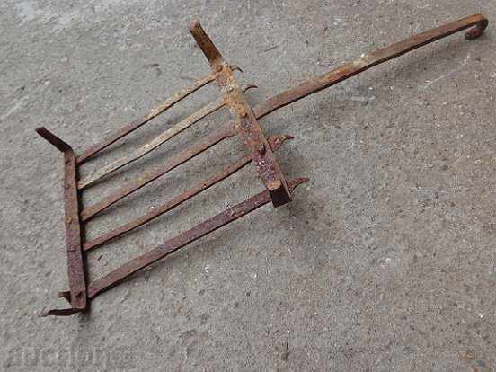 An old hand-forged grill, a steak, wrought iron - 7 An old hand-forged grill, a steak, wrought iron - 7