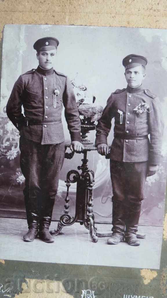 OLD PHOTO - CARDBOARD - MILITARY - MARKARYAN - SHUMEN with price 19.99 BGN | € 10.22