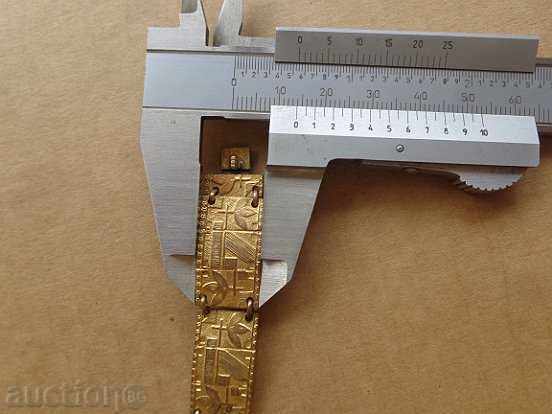 Renaissance bronze bracelet with gilded jewel, ornament with price 45.00 BGN | € 23.01 Renaissance bronze bracelet with gilded jewel, ornament with price 45.00 BGN | € 23.01