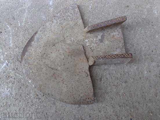 Old wrought plow with engravings, plow, lemish with price 49.00 BGN | € 25.05 Old wrought plow with engravings, plow, lemish with price 49.00 BGN | € 25.05