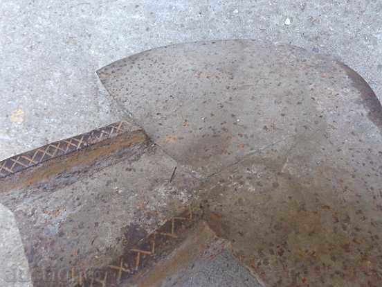 Old wrought plow with engravings, plow, lemish - 6 Old wrought plow with engravings, plow, lemish - 6