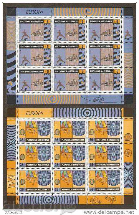 Чисти марки малки листове Европа СЕПТ Цирк 2002 от Македония