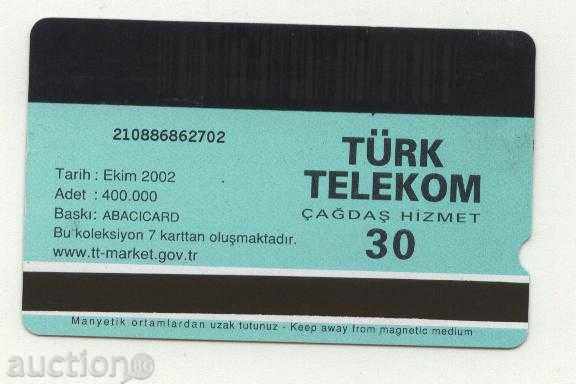 Calling Card Butterfly 2002 Turcia cu preț 1.20 BGN | € 0.61