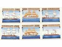 Чисти марки  Кораби 1997 от  Гвинея