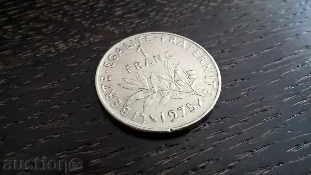 Coin - France - 1 franc 1975