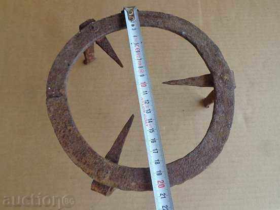 An old forged sack, fireplace, grill, wrought iron - 5