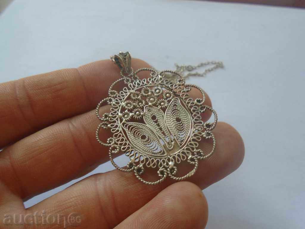 SILVER OLIVE SILVER COLOR, MEDALON / FILIGRANE with price 40.50 BGN | € 20.71 SILVER OLIVE SILVER COLOR, MEDALON / FILIGRANE with price 40.50 BGN | € 20.71