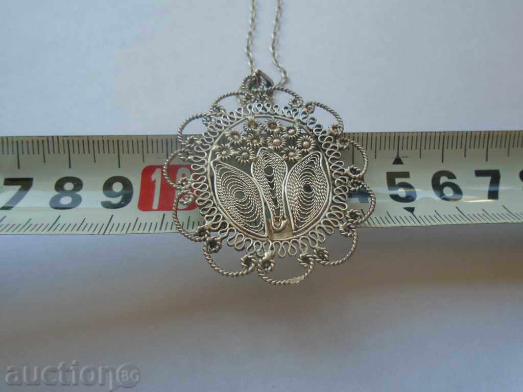 SILVER OLIVE SILVER COLOR, MEDALON / FILIGRANE - 5 SILVER OLIVE SILVER COLOR, MEDALON / FILIGRANE - 5