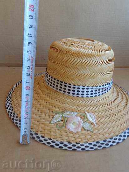 Branded women's straw hat, cape, bombe - 5