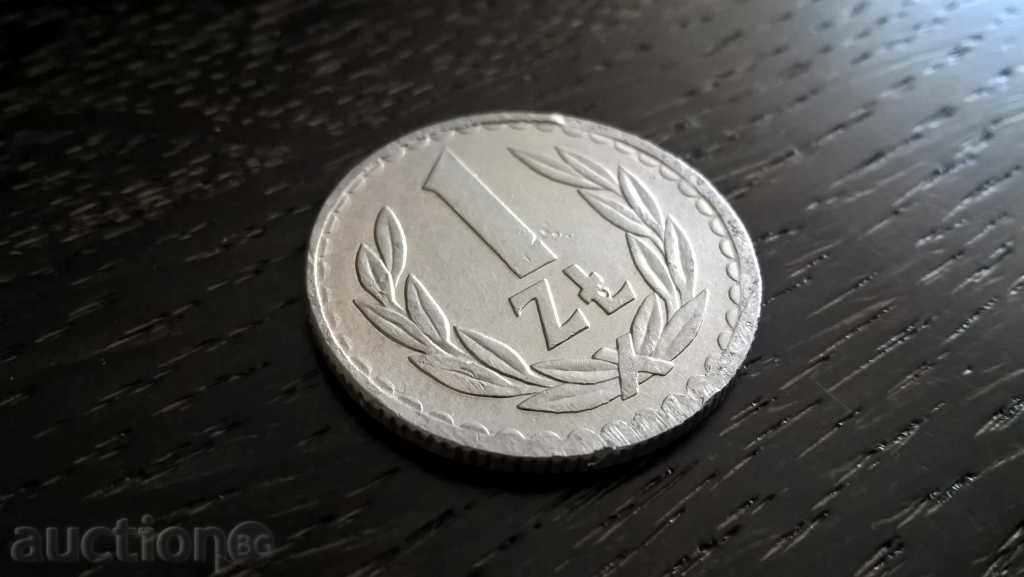 Монета - Полша - 1 злота | 1986г.
