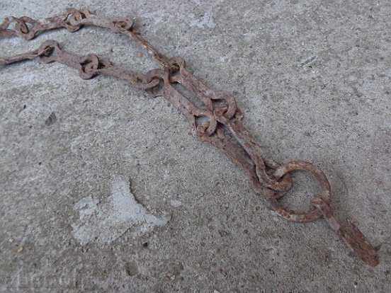 Стара кована верига с кука, ченгел за огнище - 6 Стара кована верига с кука, ченгел за огнище - 6