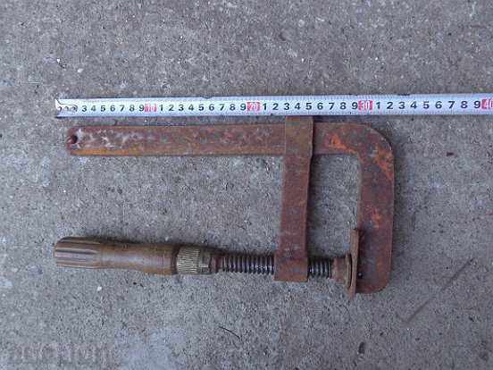 Licitație Vechi clemă tâmplar menghină, lemn